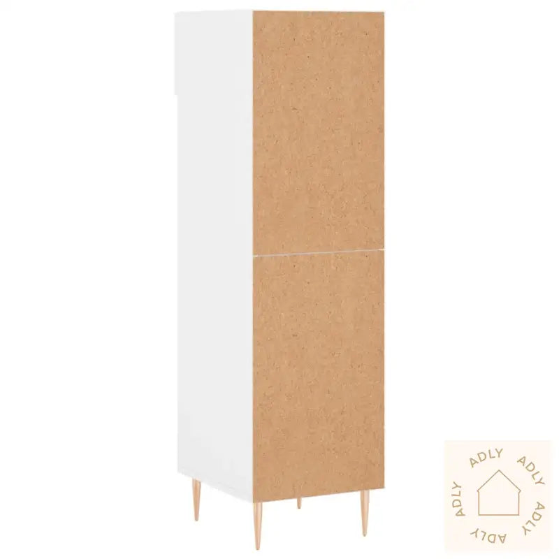 Skoskap Høyglans Hvit 30X35X105 Cm Konstruert Tre