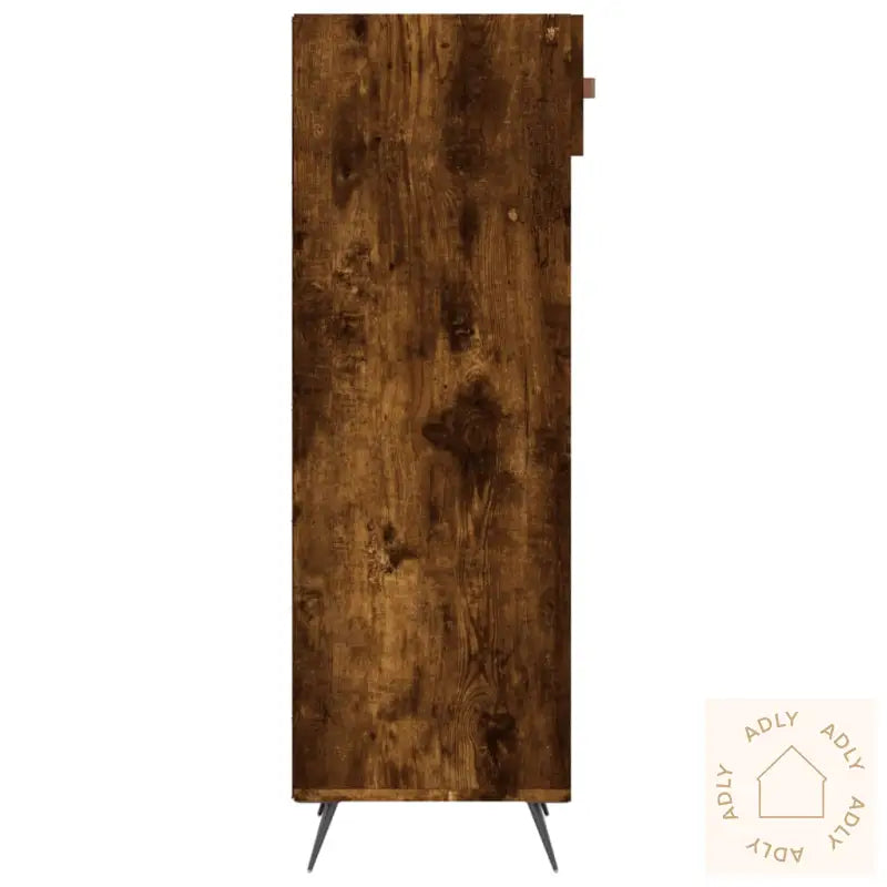 Skohylle Røkt Eik 30X35X105 Cm Konstruert Tre