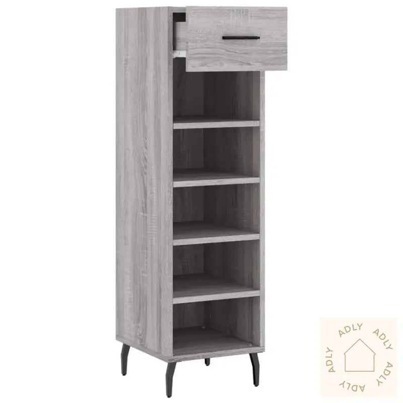 Skohylle Grå Sonoma 30X35X105 Cm Konstruert Tre