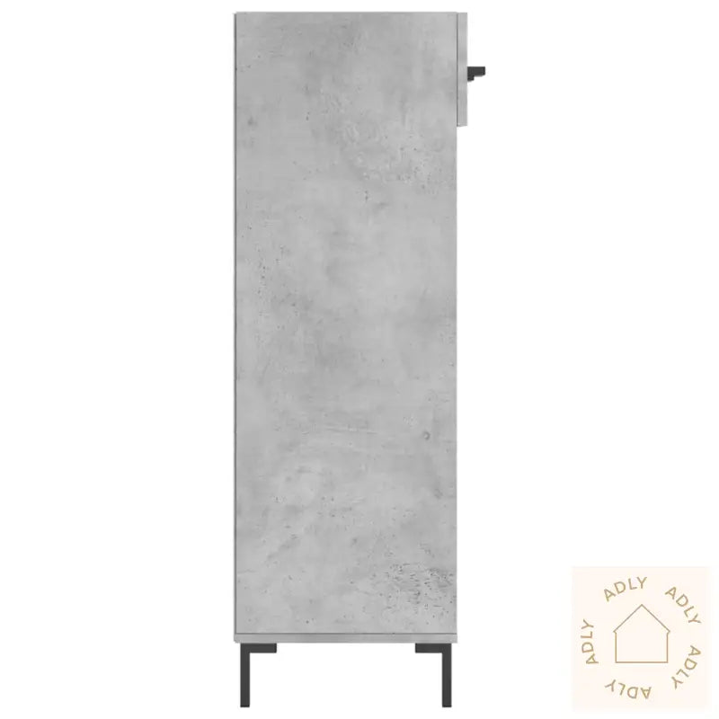 Skohylle Betonggrå 60X35X105 Cm Konstruert Tre