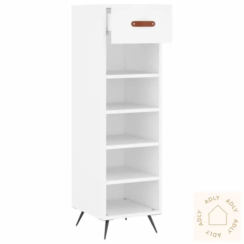 Skohylle Hvit 30X35X105 Cm Konstruert Tre