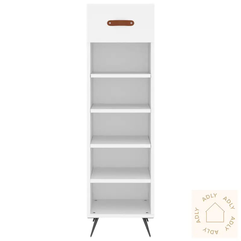 Skohylle Hvit 30X35X105 Cm Konstruert Tre