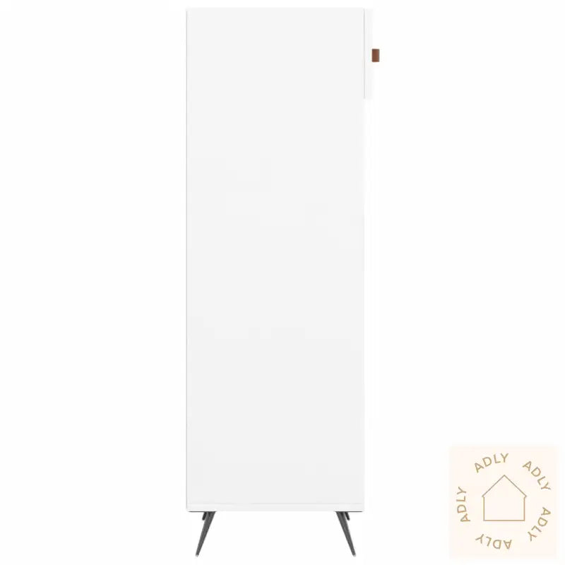 Skoskap Høyglans Hvit 30X35X105 Cm Konstruert Tre