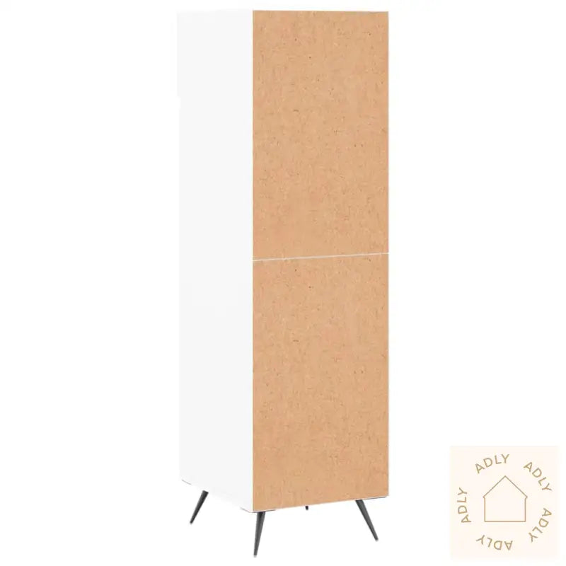Skoskap Høyglans Hvit 30X35X105 Cm Konstruert Tre