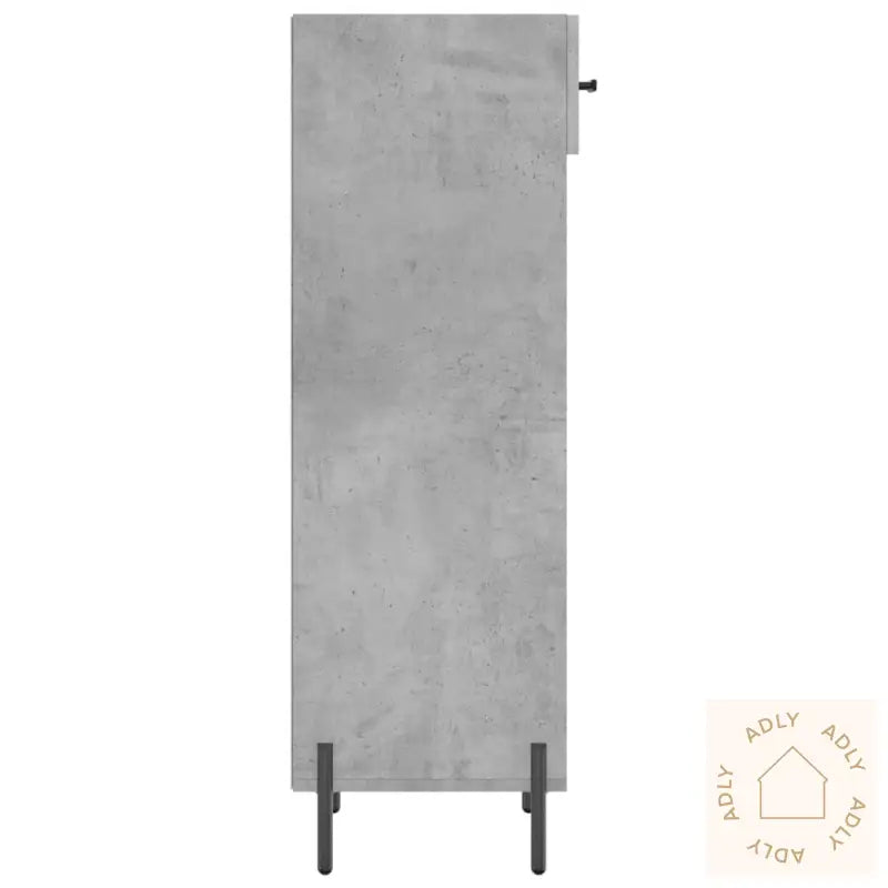 Skohylle Betonggrå 30X35X105 Cm Konstruert Tre