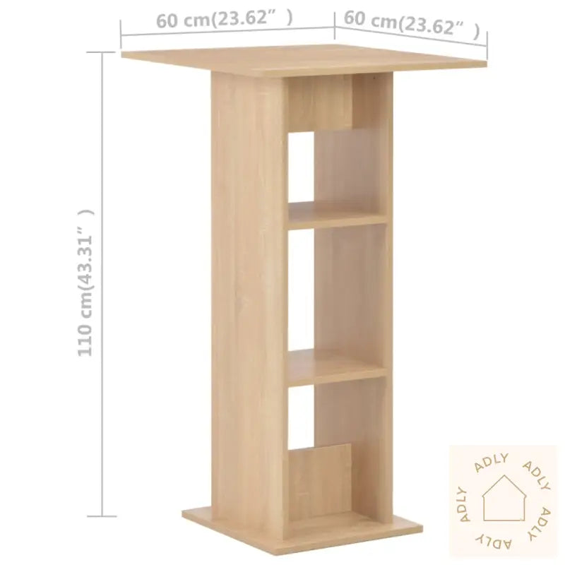 Barbord Eik 60X60X110 Cm