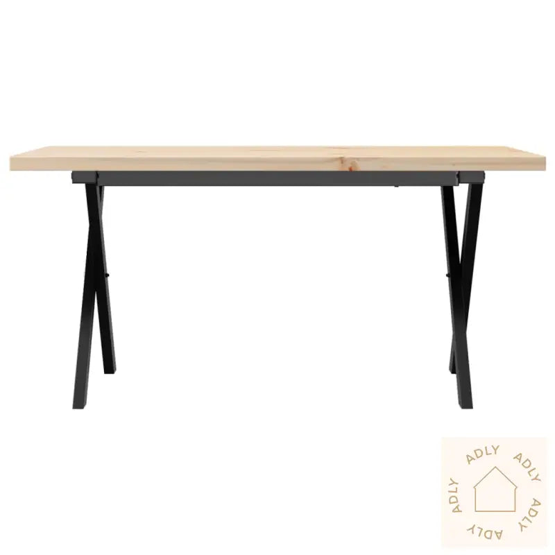 Salongbord X-Ramme 90X40X45,5 Cm Heltre Furu Og Stål