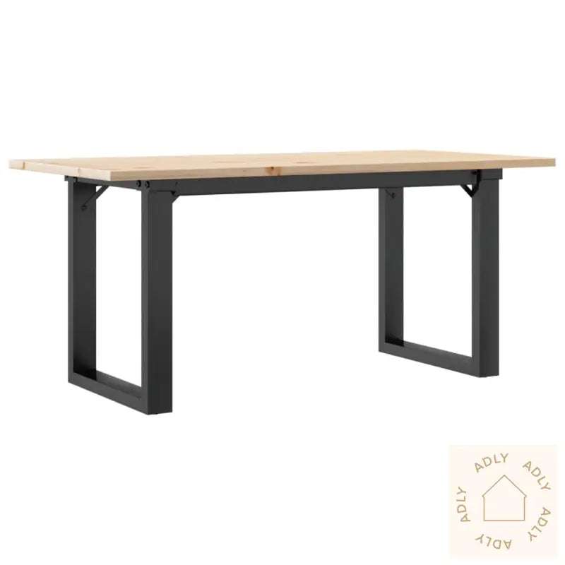 Salongbord O-Ramme 100X50X45 Cm Heltre Furu Og Stål