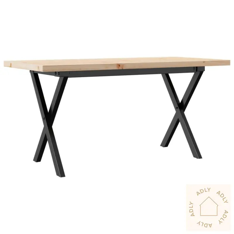 Salongbord X-Ramme 90X40X45,5 Cm Heltre Furu Og Stål