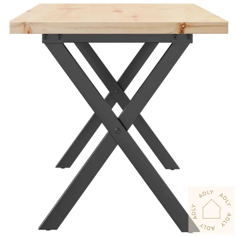 Salongbord X-Ramme 90X40X45,5 Cm Heltre Furu Og Stål