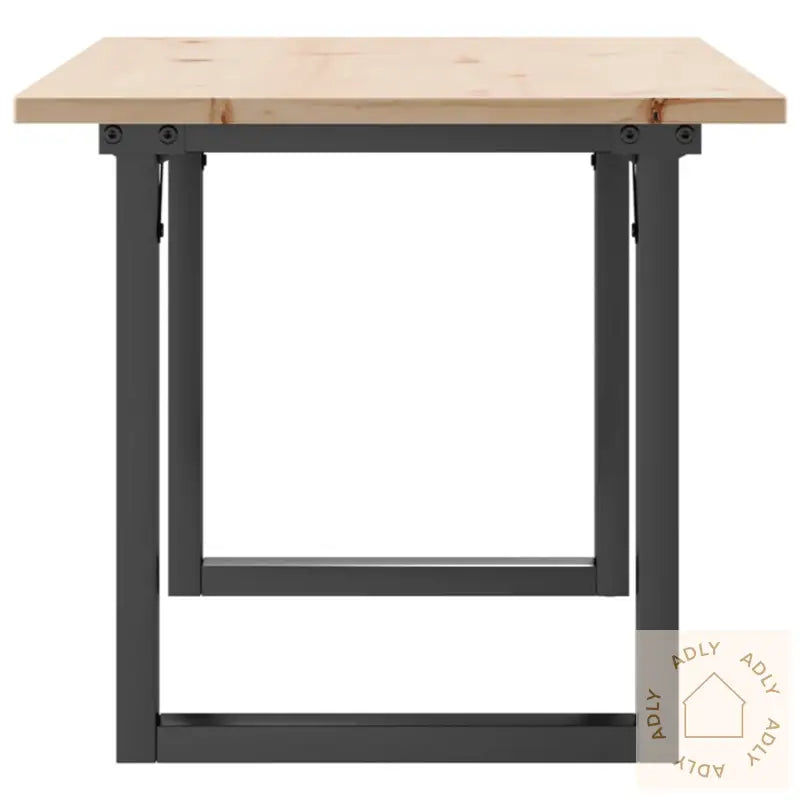 Salongbord O-Ramme 100X50X45 Cm Heltre Furu Og Stål