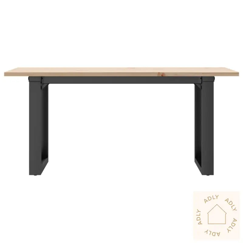 Salongbord O-Ramme 100X50X45 Cm Heltre Furu Og Stål