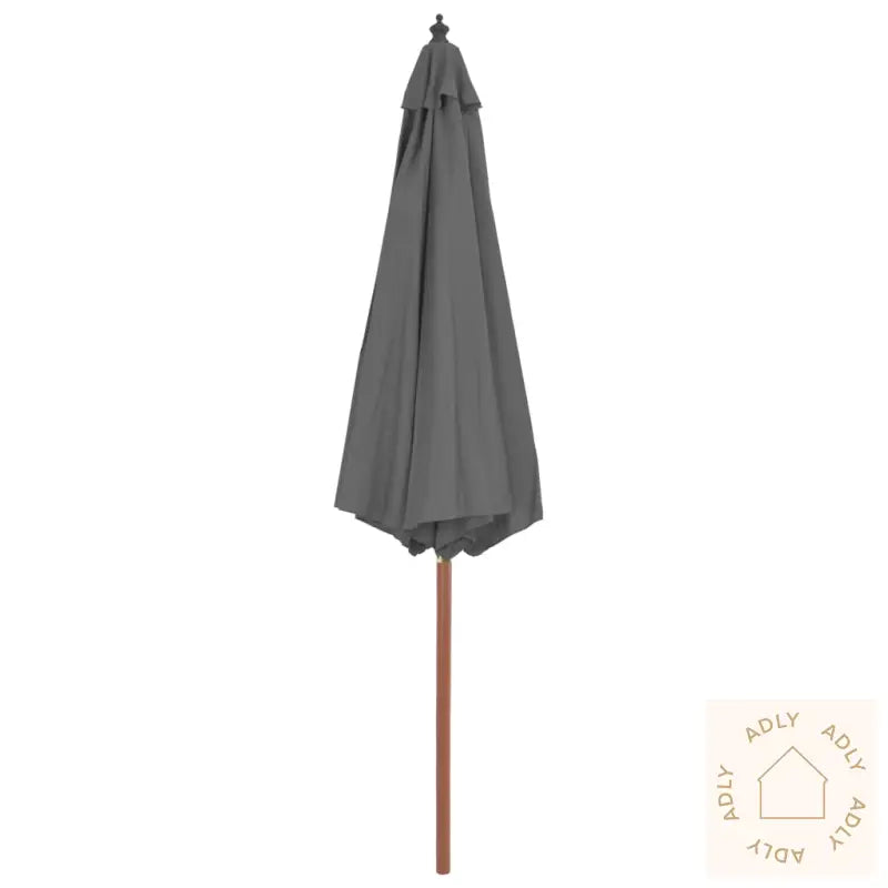 Parasoll Med Trestang 300 Cm Antrasitt