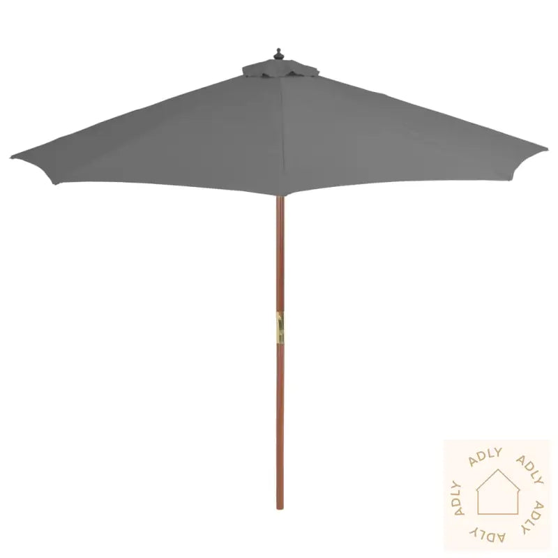 Parasoll Med Trestang 300 Cm Antrasitt