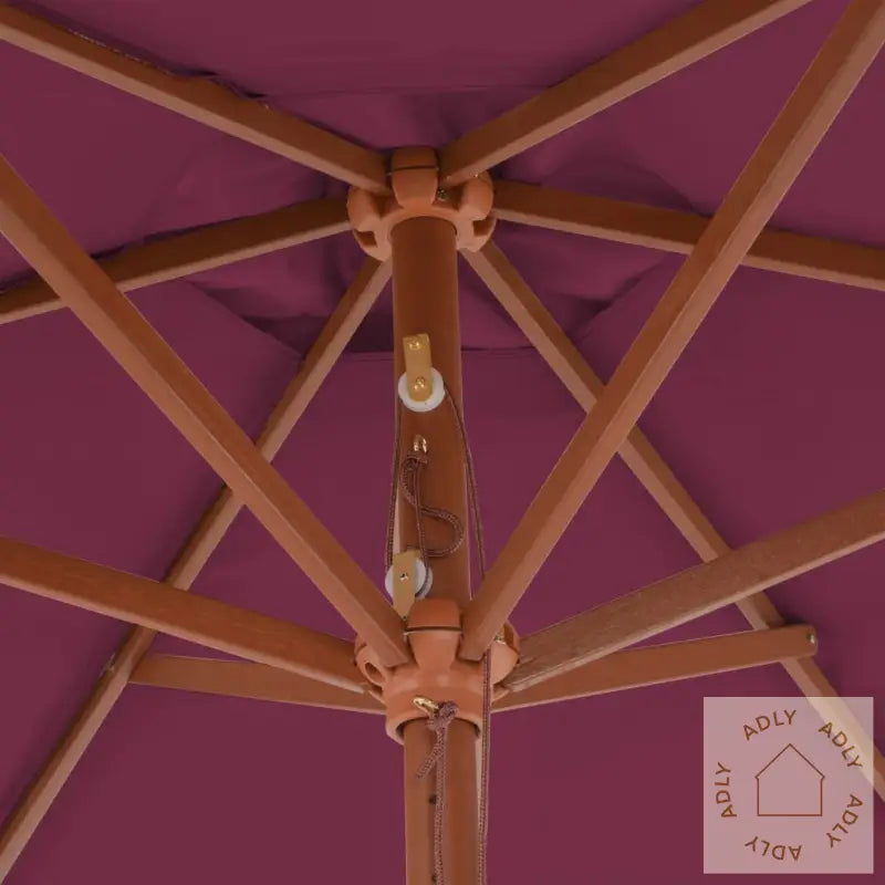 Parasoll Med Trestang 270 Cm Vinrød