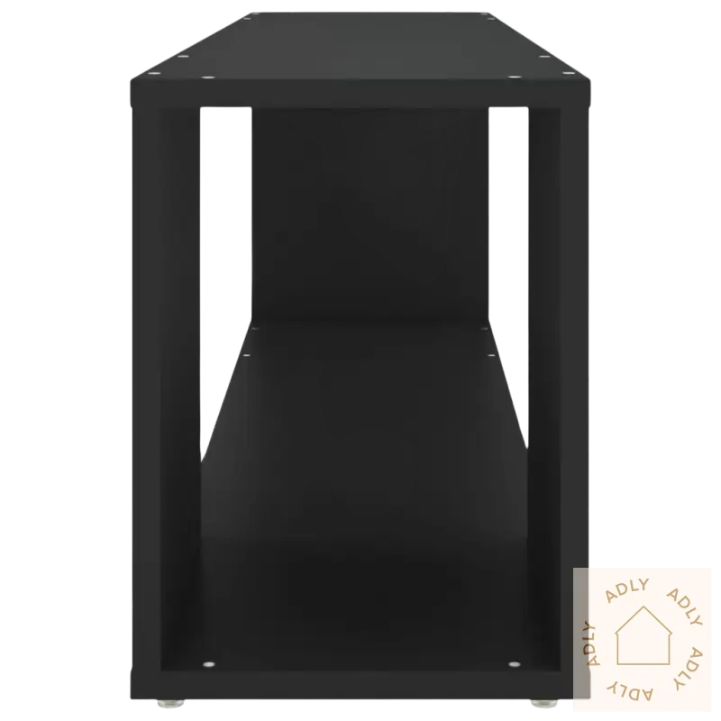 Black romslige hyller for hjemmet solid og elegant tv-benk med stil