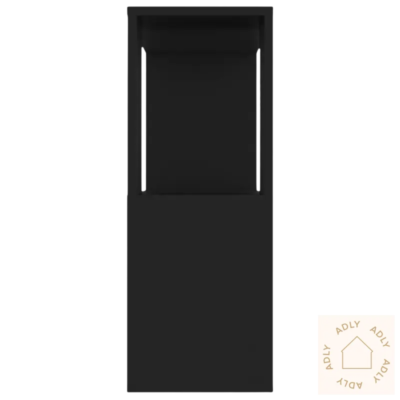 Sort rektangulært displaystativ for elegant tv-benk og møbler til hjemmet