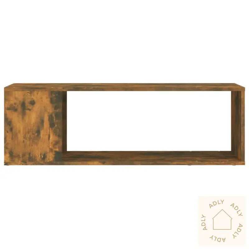 Tv-Benk Røkt Eik 100X24X32 Cm Konstruert Tre