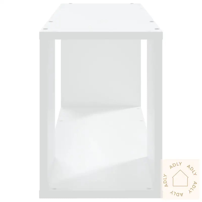 Tv-Benk Hvit 80X24X32 Cm Konstruert Tre