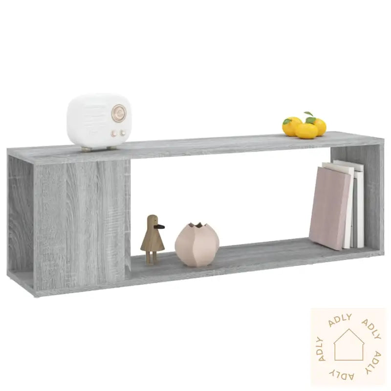 Tv-Benk Grå Sonoma 100X24X32 Cm Konstruert Tre