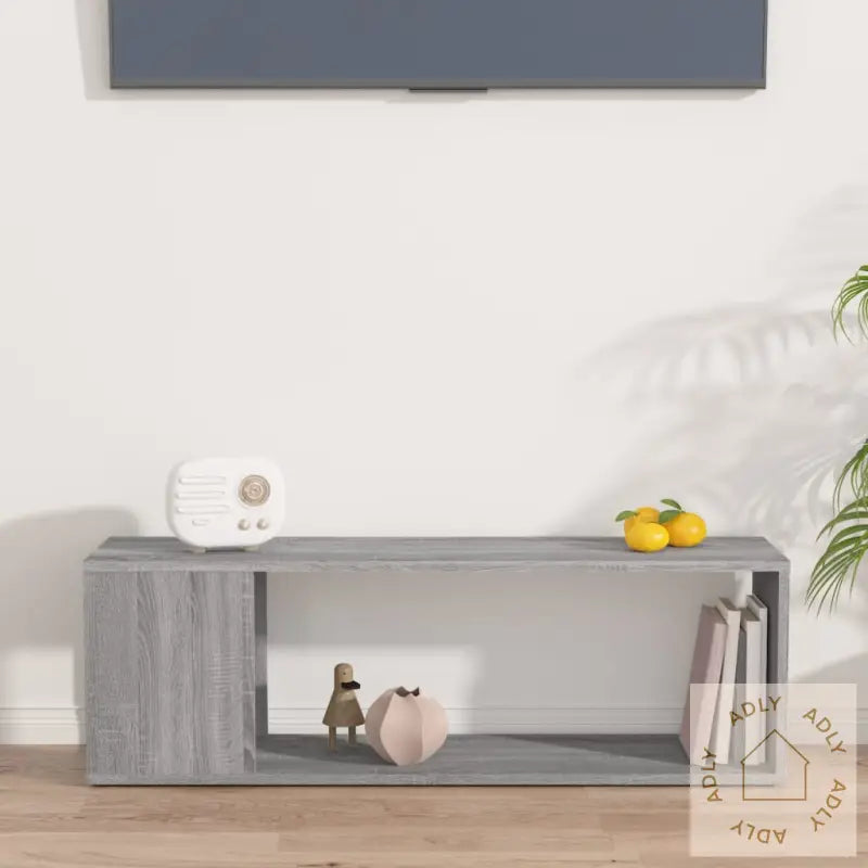 Tv-Benk Grå Sonoma 100X24X32 Cm Konstruert Tre