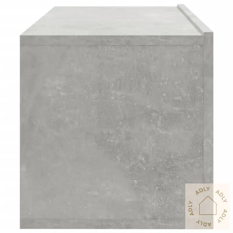 Vegghengte Tv-Benker 2 Stk Betonggrå 100X30X30Cm Konstruert Tre