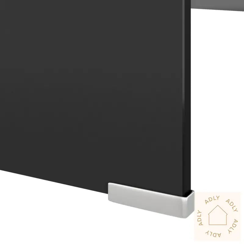 Tv-Benk Glass Svart 120X30X13 Cm