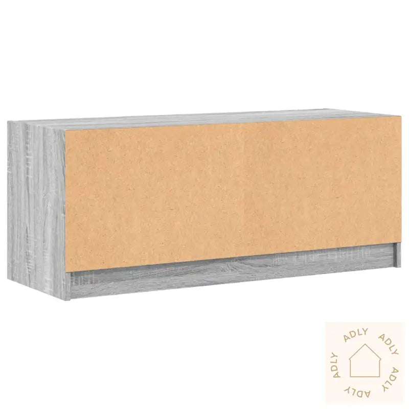 Tv-Benk Med Dør Grå Sonoma 102X37X42 Cm