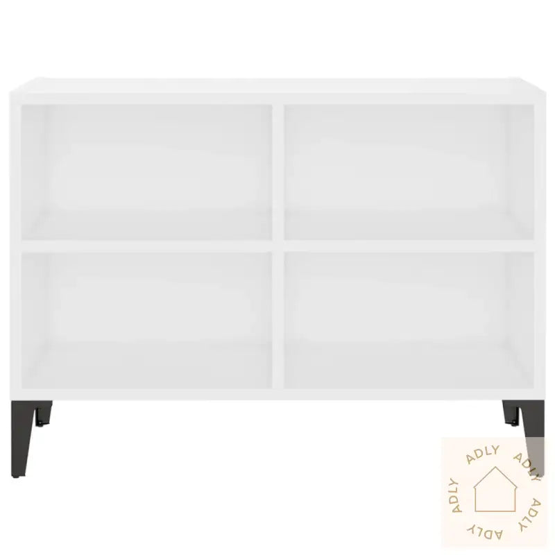 Tv-Benk Med Metallben Hvit 69,5X30X50 Cm