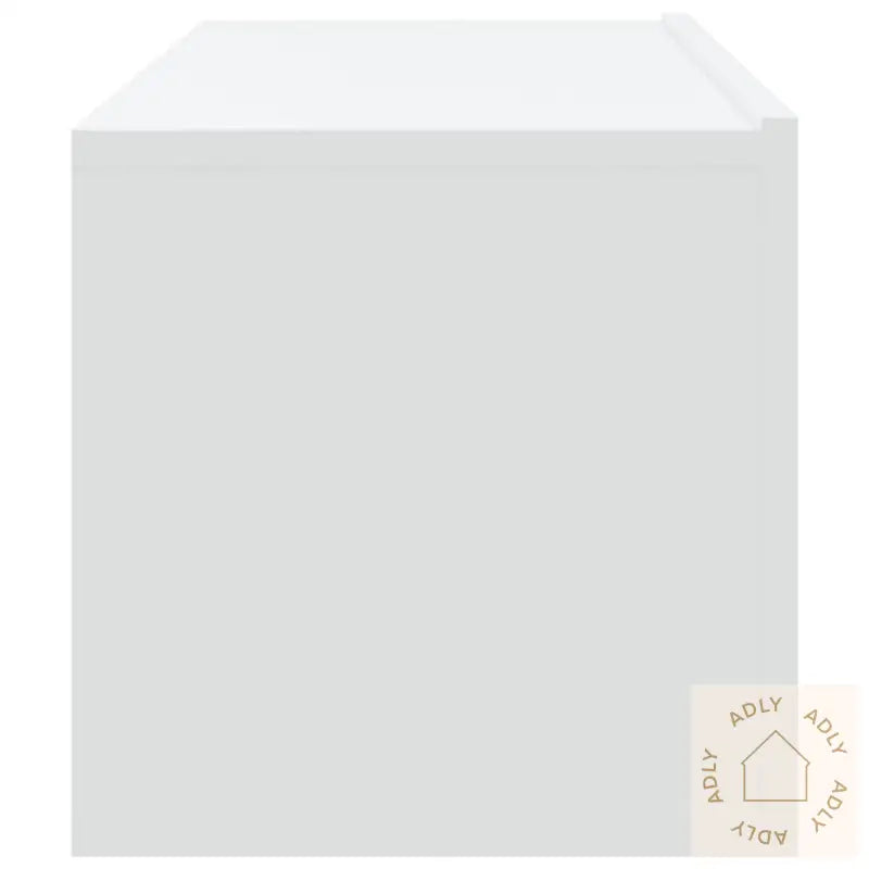 Vegghengte Tv-Benker 2 Stk Hvit 100X30X30 Cm Konstruert Tre