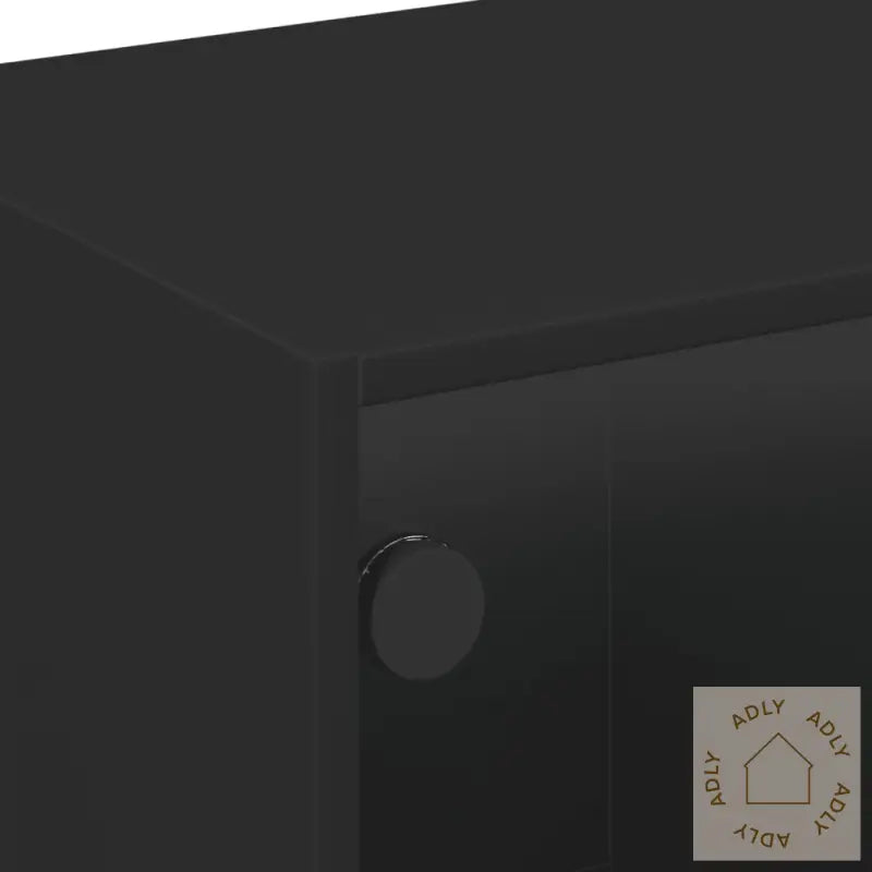 Tv-Benk Med Dør Svart 102X37X42 Cm