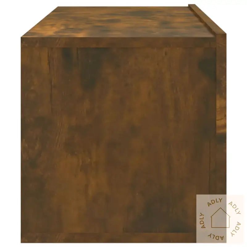 Vegghengte Tv-Benker 2 Stk Røkt Eik 100X30X30 Cm Konstruert Tre