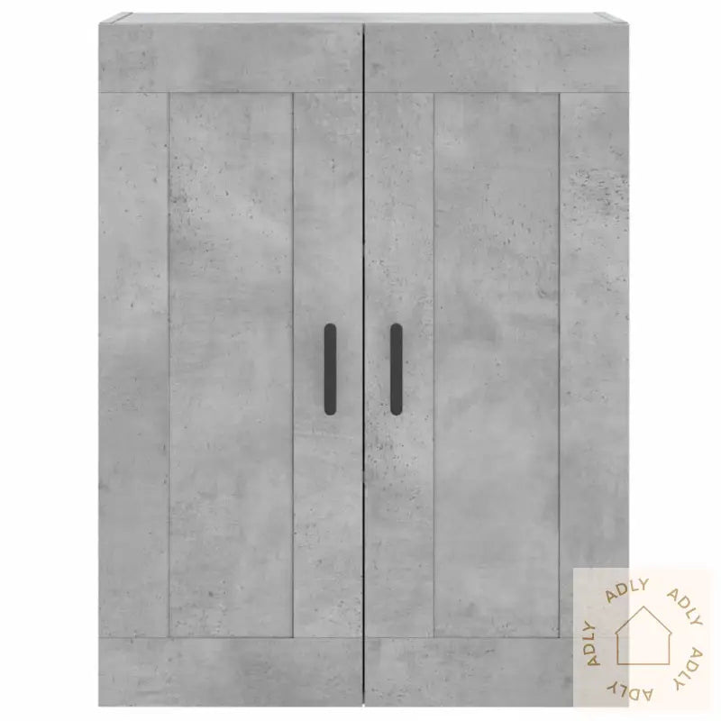 Veggskap Betonggrå 69,5X34X90 Cm Konstruert Tre