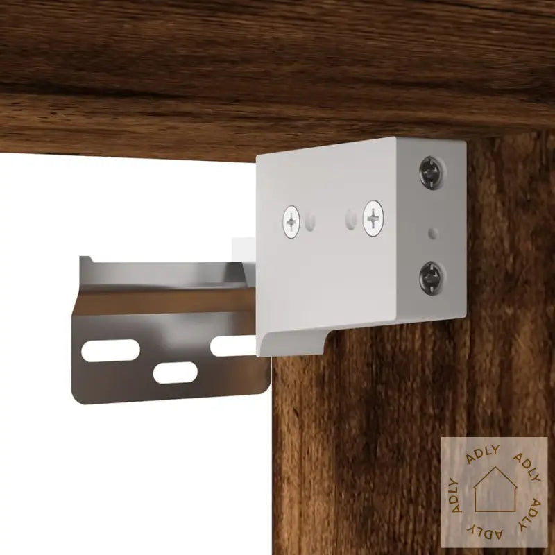 Vegghengt Tv-Benk Røkt Eik 40X34,5X100 Cm