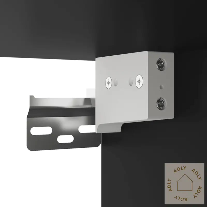 Vegghengt Tv-Benk Sort 40X34,5X40 Cm