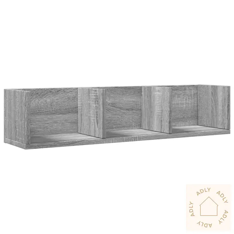 Veggskap Grå Sonoma 75X18X16,5 Cm Konstruert Tre
