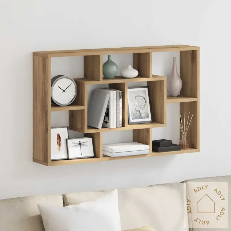 Vegghylle Artisan Eik 85X16X52,5 Cm Konstruert Tre