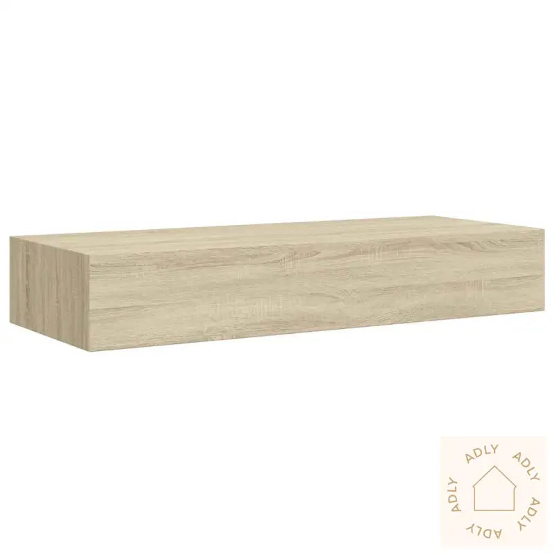 Veggmontert Skuffehylle Eik 60X23,5X10 Cm Mdf