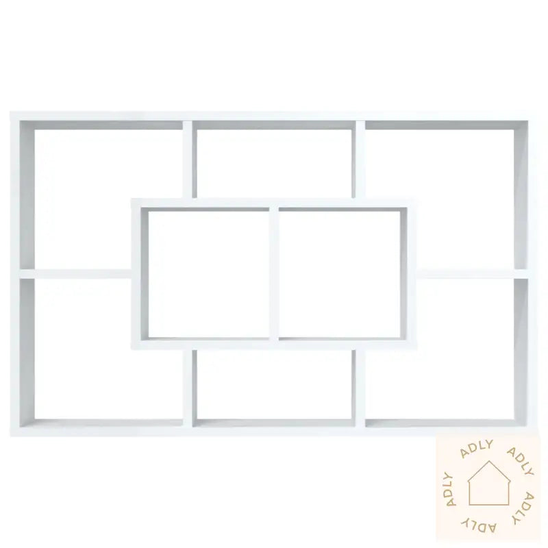 Vegghylle Hvit 85X16X52,5 Cm Konstruert Tre