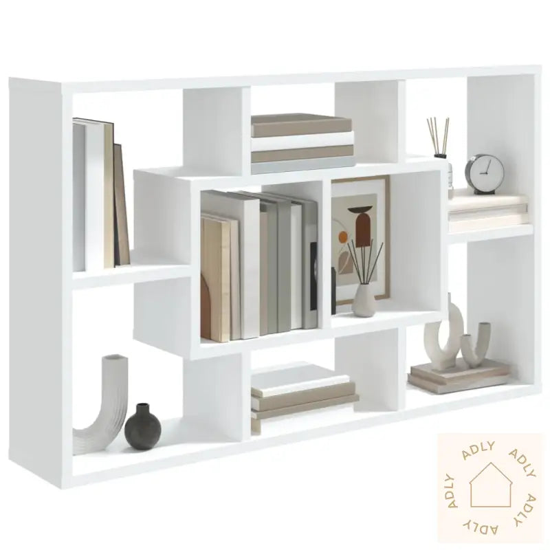 Vegghylle Hvit 85X16X52,5 Cm Konstruert Tre