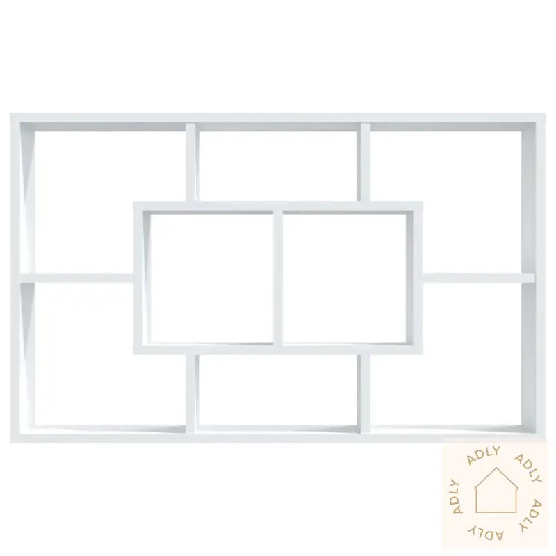 Vegghylle Høyglans Hvit 85X16X52,5 Cm Konstruert Tre