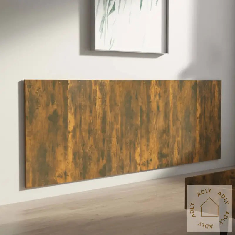Veggmontert Sengegavl Røkt Eik 240X1,5X80 Cm Konstruert Tre