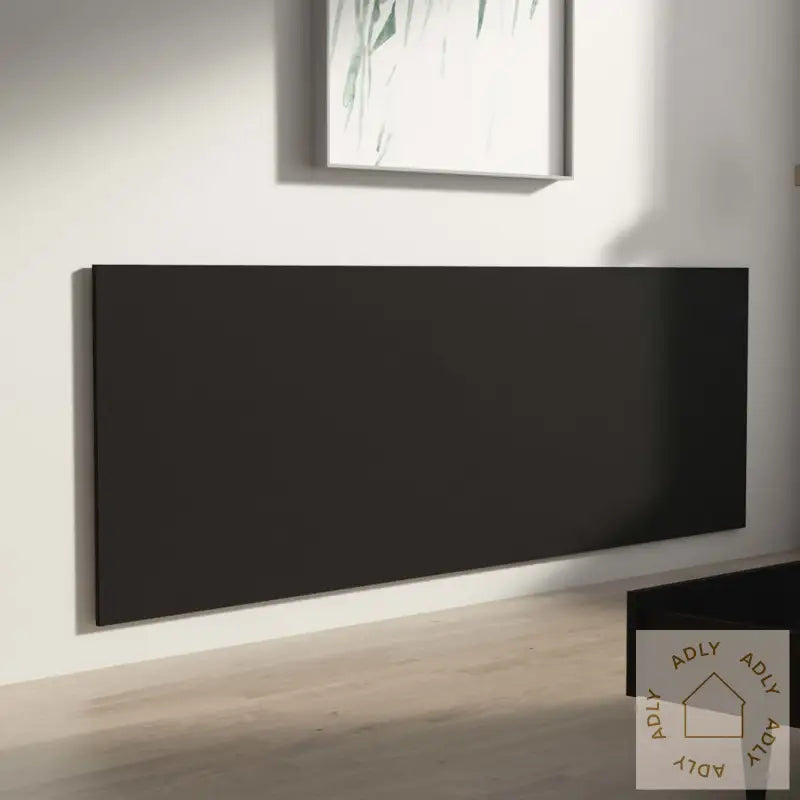 Veggmontert Sengegavl Svart 240X1,5X80 Cm Konstruert Tre
