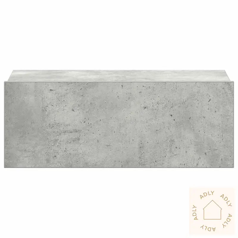 Flytende Nattbord Betonggrå 40X30X15 Cm Konstruert Tre