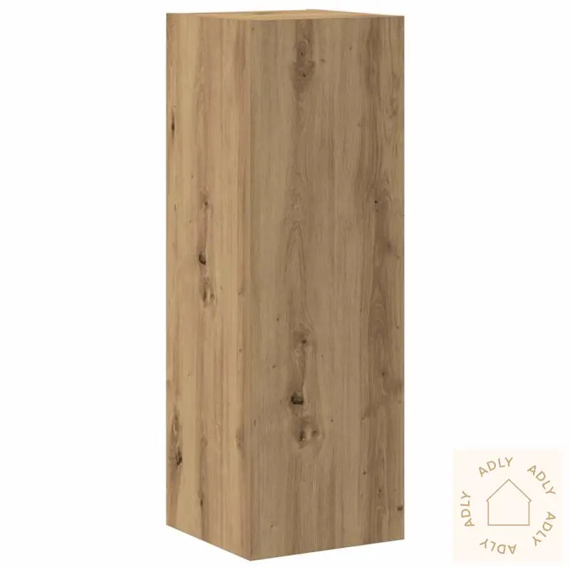 Vegghengte Tv-Benker 3 Stk Artisan Eik Konstruert Tre