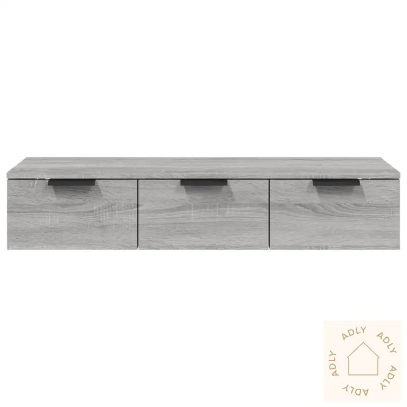 Veggskap Grå Sonoma 102X30X20 Cm Konstruert Tre