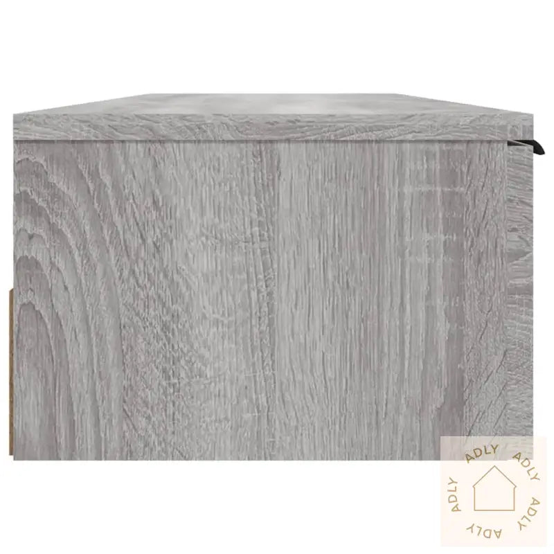 Veggskap Grå Sonoma 102X30X20 Cm Konstruert Tre