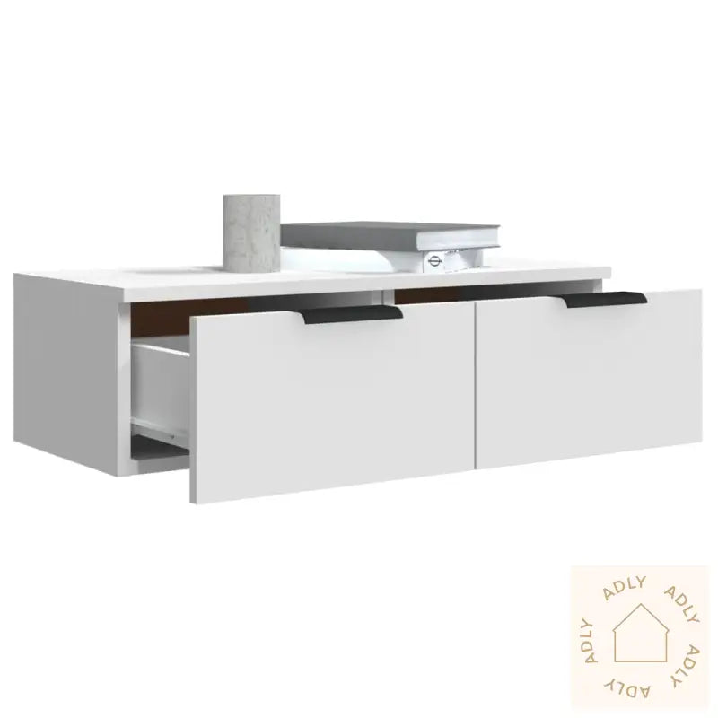 Veggskap Hvit 68X30X20 Cm Konstruert Tre