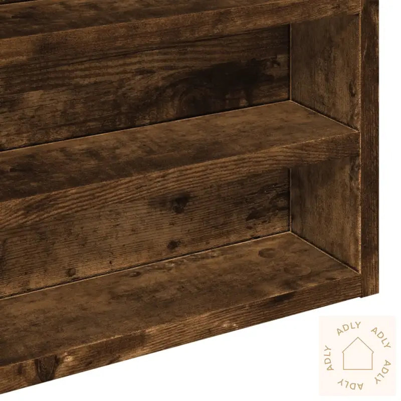 Hyller Røkt Eik 60X8,5X58 Cm Konstruert Tre