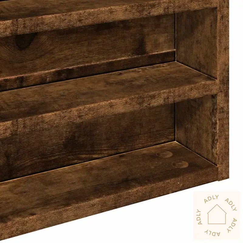 Hyller Røkt Eik 100X8,5X50 Cm Konstruert Tre
